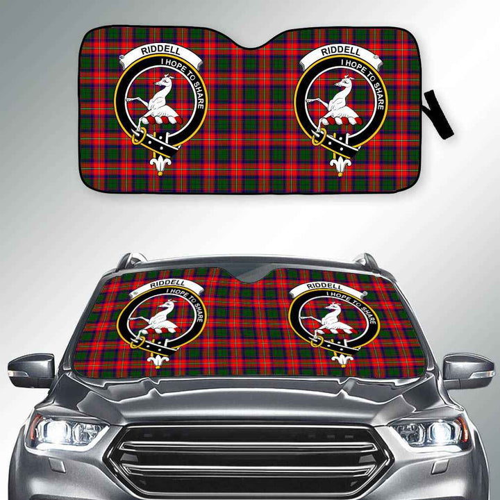 Scottish Riddell Clan Crest Tartan Car Windshield Sun Shade Tartan Plaid 2