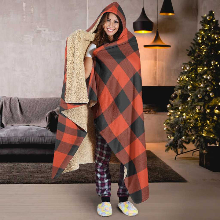 Scottish Rob Roy MacGregor Ancient Clan Tartan Hooded Blanket Tartan Plaid 6