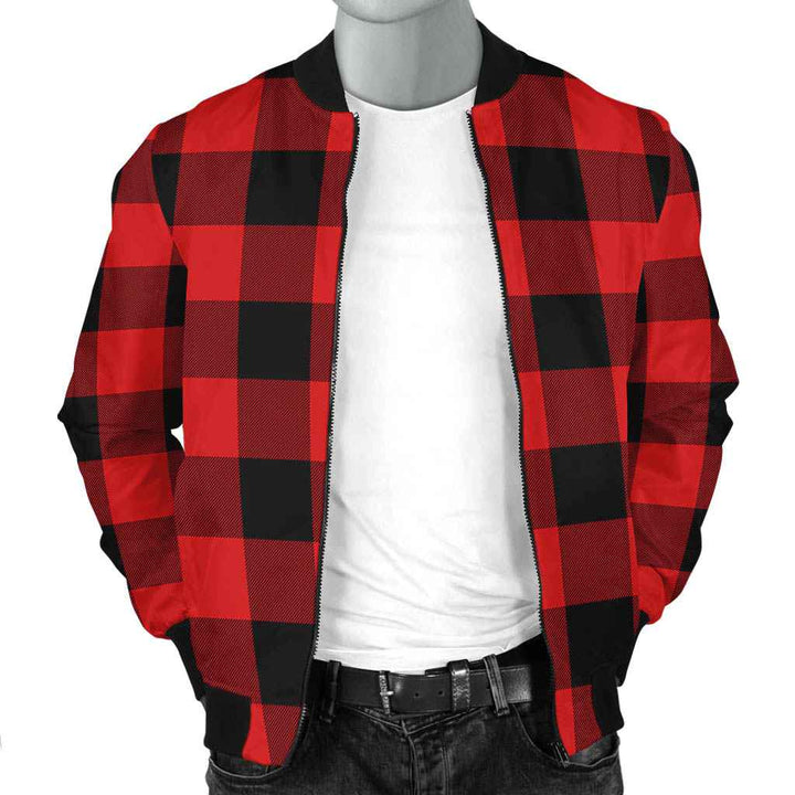 Scottish Rob Roy MacGregor Modern Clan Tartan Bomber Jacket Tartan Plaid 2