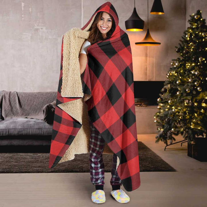 Scottish Rob Roy MacGregor Modern Clan Tartan Hooded Blanket Tartan Plaid 6