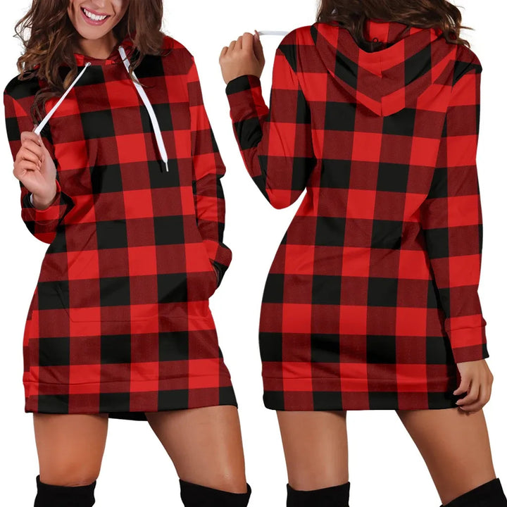 Scottish Rob Roy MacGregor Modern Clan Tartan Hoodie Dress