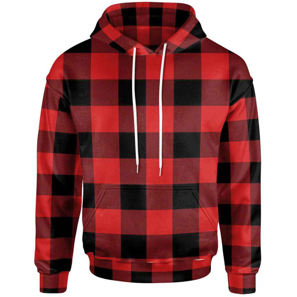 Scottish Rob Roy MacGregor Modern Clan Tartan Hoodie Front Side Tartan Plaid
