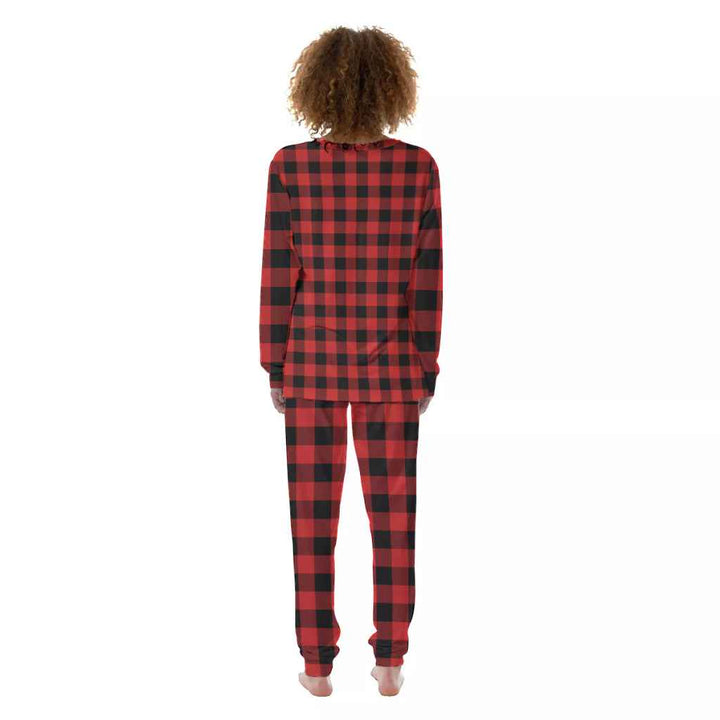 Scottish Rob Roy MacGregor Modern Clan Tartan Pajama Set Women Back Side Tartan Plaid