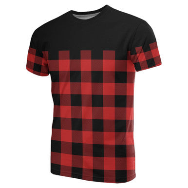 Scottish Rob Roy MacGregor Modern Clan Tartan T-Shirt Horizontal Style Front Side Tartan Plaid