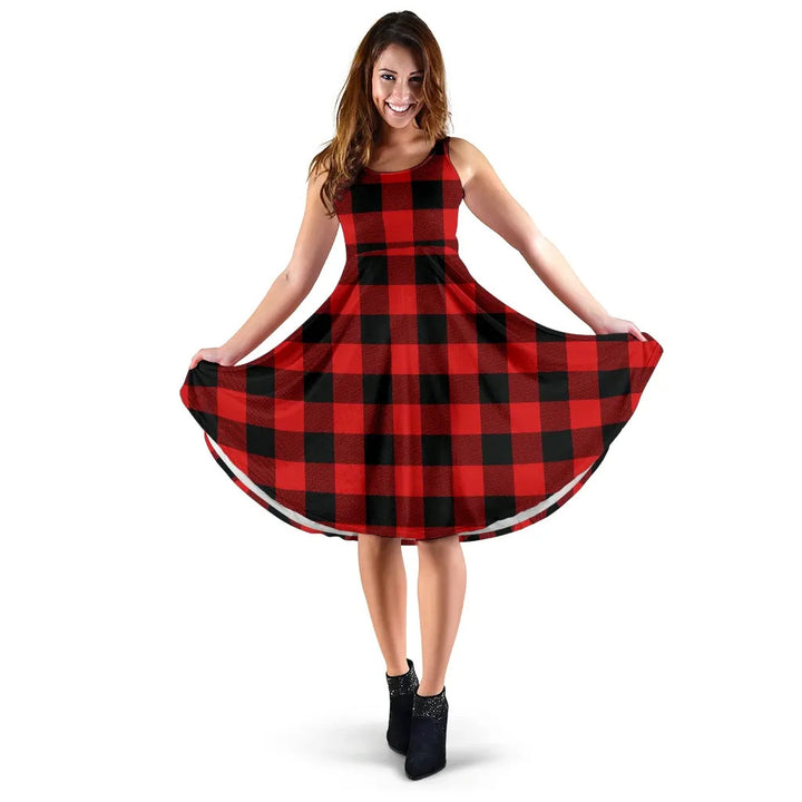 Scottish Rob Roy MacGregor Modern Clan Tartan Women Midi Dress