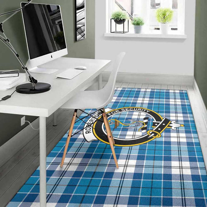 Scottish Roberton Clan Crest Tartan Area Rug Tartan Plaid 4