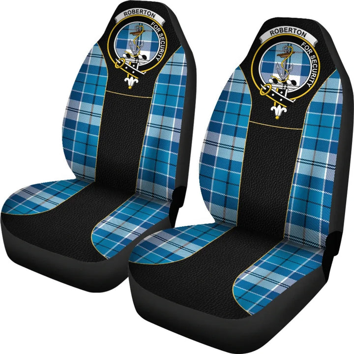 Scottish Roberton Clan Crest Tartan Car Seat Covers - Special Style 2