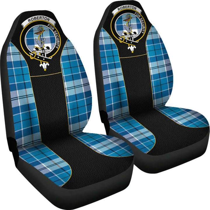 Scottish Roberton Clan Crest Tartan Car Seat Covers - Special Style 4