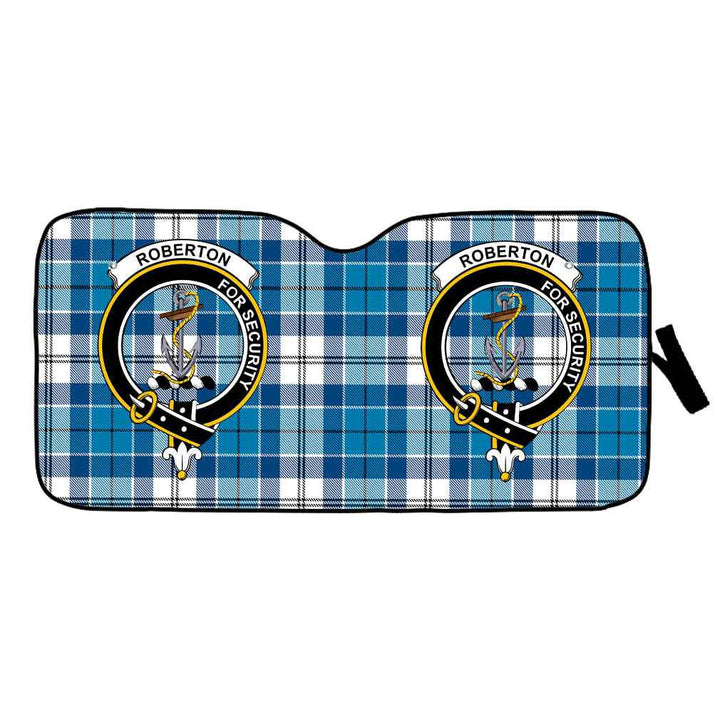 Scottish Roberton Clan Crest Tartan Car Windshield Sun Shade Tartan Plaid 1