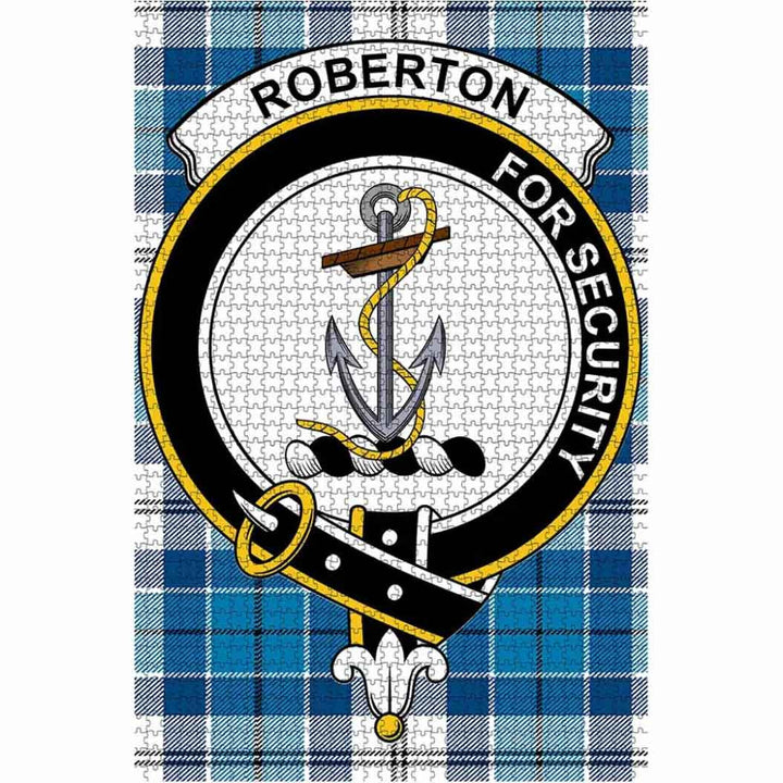Scottish Roberton Clan Crest Tartan Jigsaw Puzzle 1