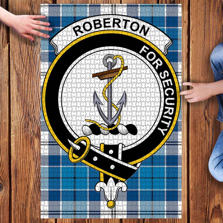 Scottish Roberton Clan Crest Tartan Jigsaw Puzzle 3