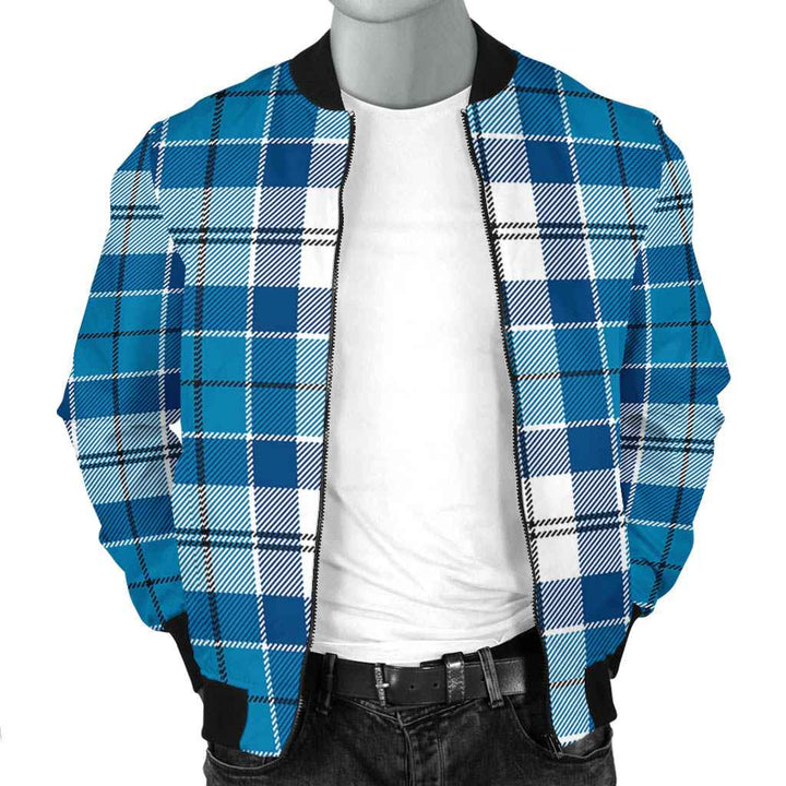 Scottish Roberton Clan Tartan Bomber Jacket Tartan Plaid 2