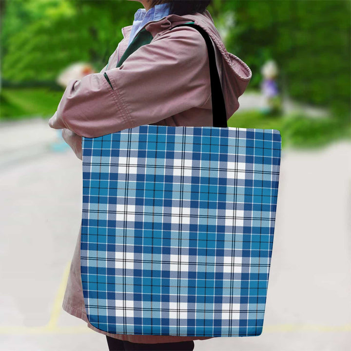 Scottish Roberton Clan Tartan Canvas Bag With Shoulder Strap Tartan Plaid 2