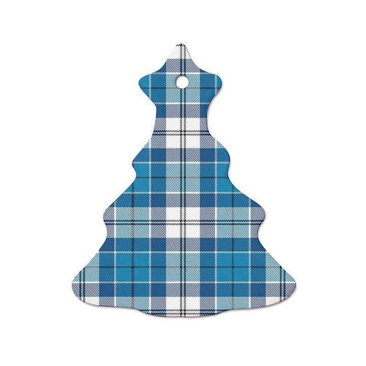 Scottish Roberton Clan Tartan Ceramic Ornament  Tree Shape Tartan Plaid