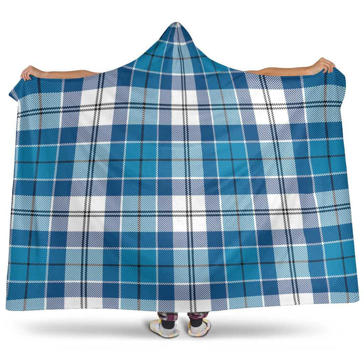 Scottish Roberton Clan Tartan Hooded Blanket Tartan Plaid 1