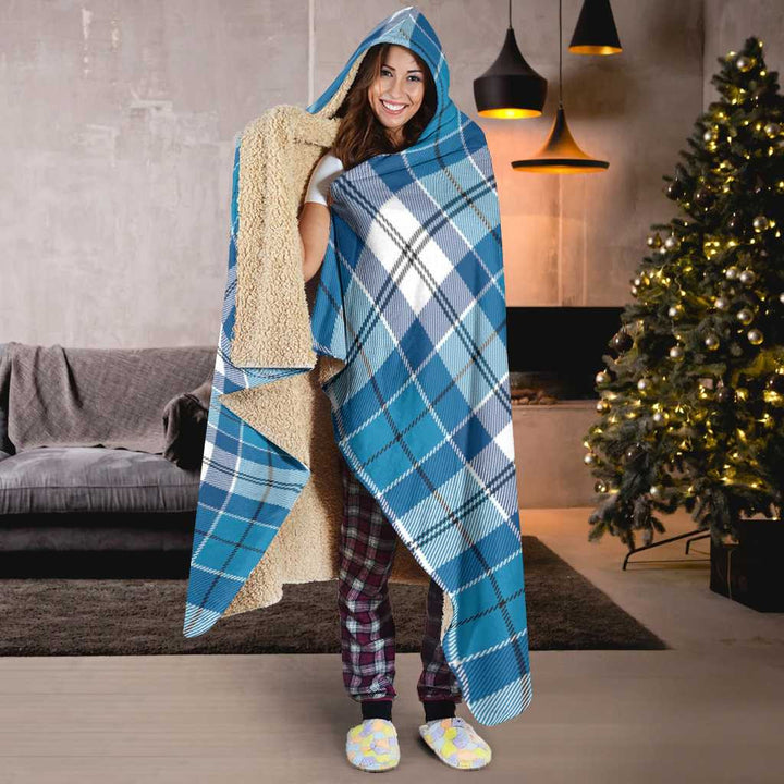 Scottish Roberton Clan Tartan Hooded Blanket Tartan Plaid 6