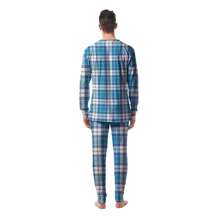 Scottish Roberton Clan Tartan Pajama Set Men Back Side Tartan Plaid