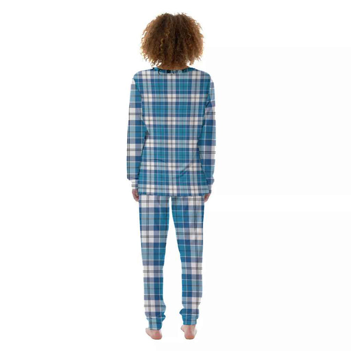 Scottish Roberton Clan Tartan Pajama Set Women Back Side Tartan Plaid