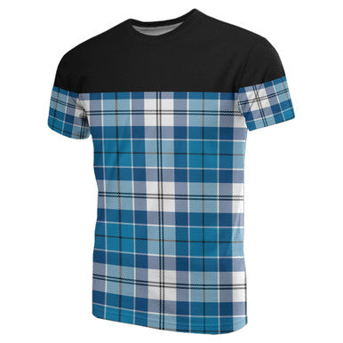 Scottish Roberton Clan Tartan T-Shirt Horizontal Style Front Side Tartan Plaid