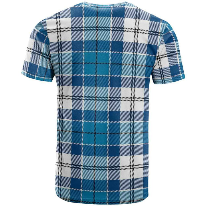 Scottish Roberton Clan Tartan T-Shirt Back Side Tartan Plaid