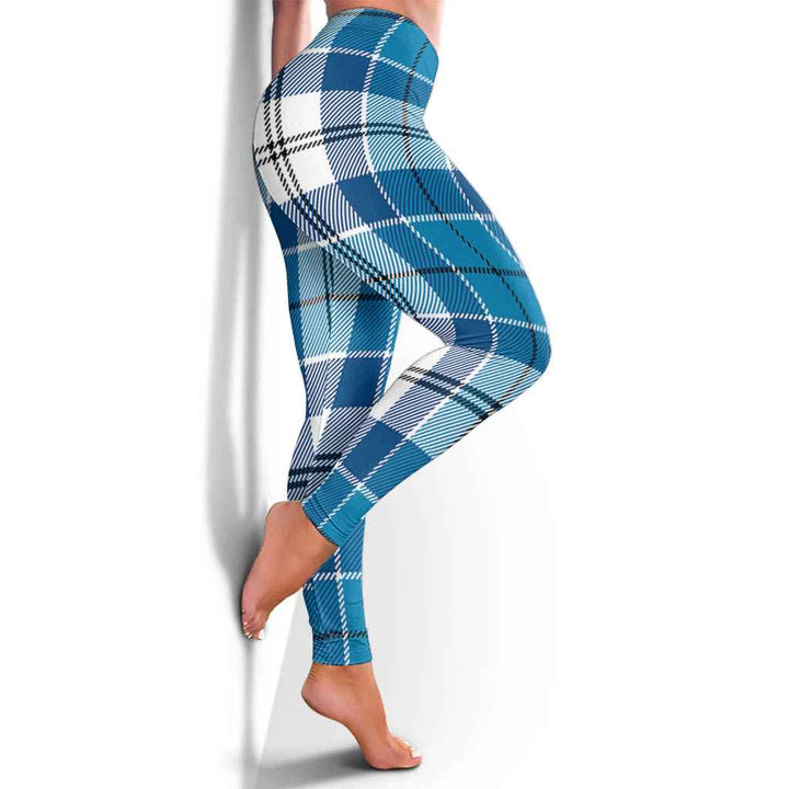 Scottish Roberton Clan Tartan Women Leggings Tartan Plaid 4