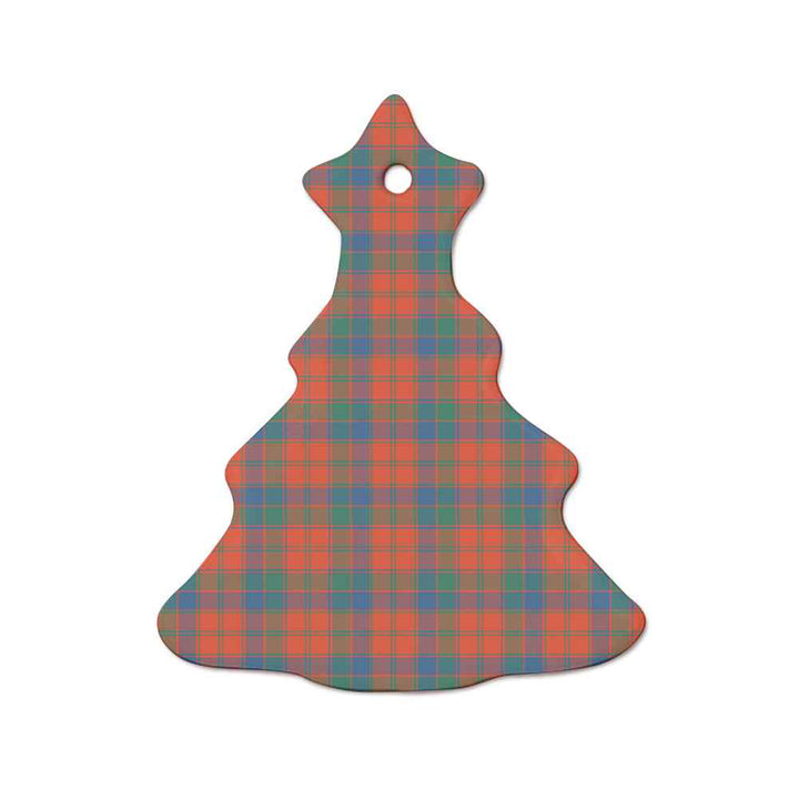 Scottish Robertson Ancient Clan Tartan Ceramic Ornament  Tree Shape Tartan Plaid