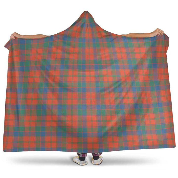 Scottish Robertson Ancient Clan Tartan Hooded Blanket Tartan Plaid 1