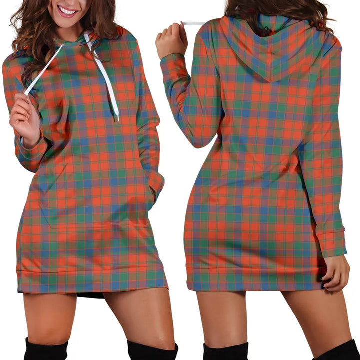 Scottish Robertson Ancient Clan Tartan Hoodie Dress