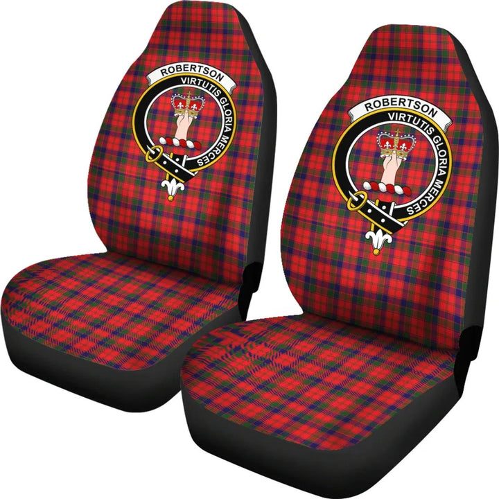 Scottish Robertson Clan Crest Tartan Car Seat Covers 1