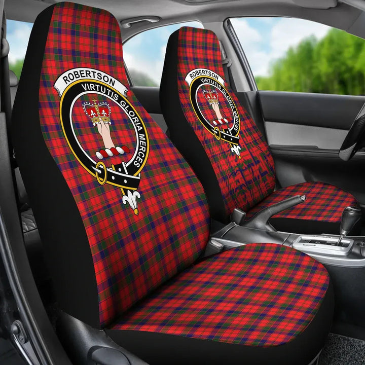 Scottish Robertson Clan Crest Tartan Car Seat Covers 3