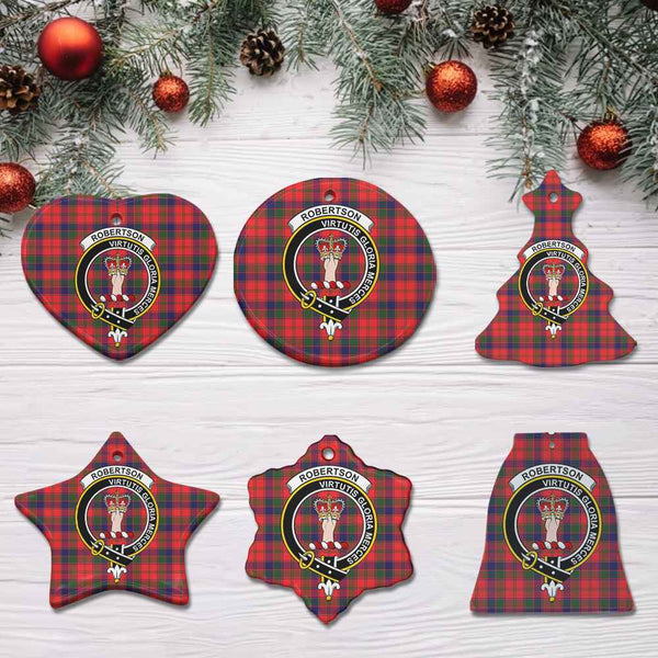 Scottish Robertson Clan Crest Tartan Ceramic Ornament All Tartan Plaid