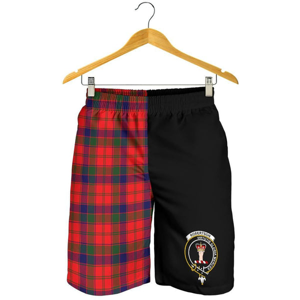 Scottish Robertson Clan Crest Tartan Half of Me Men's Shorts