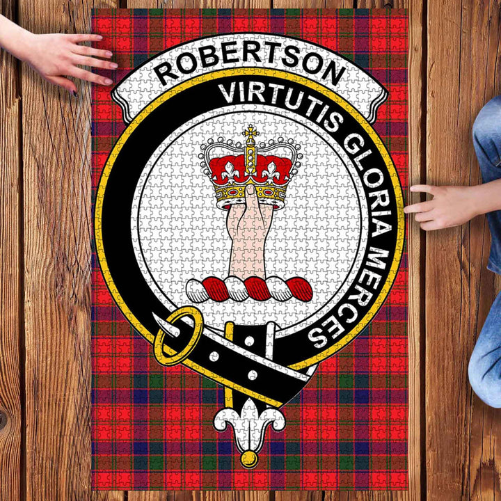 Scottish Robertson Clan Crest Tartan Jigsaw Puzzle 3