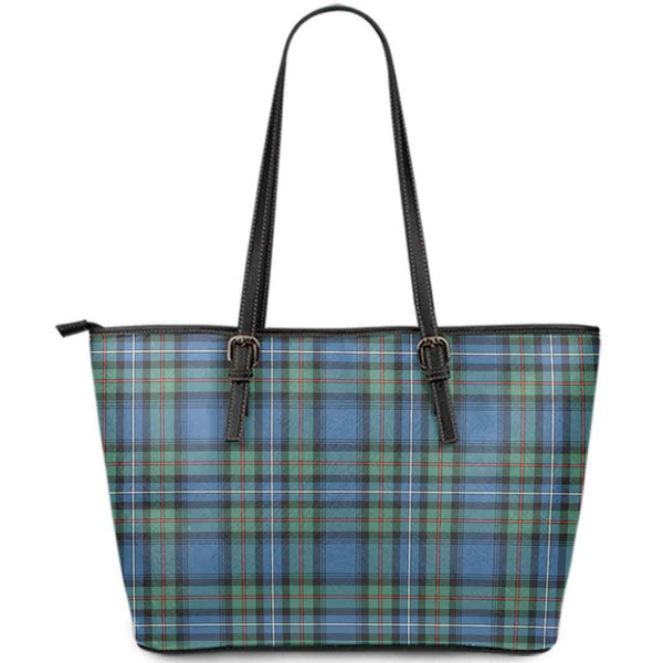 Scottish Robertson Hunting Ancient Clan Tartan Leather Tote Tartan Plaid