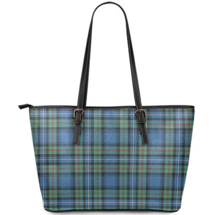 Scottish Robertson Hunting Ancient Clan Tartan Leather Tote Tartan Plaid