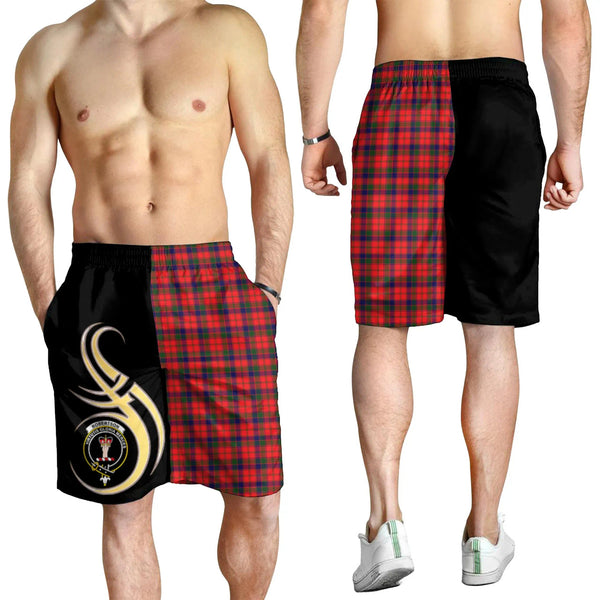 Scottish Robertson Modern Clan Crest Tartan Believe in Me Men's Shorts