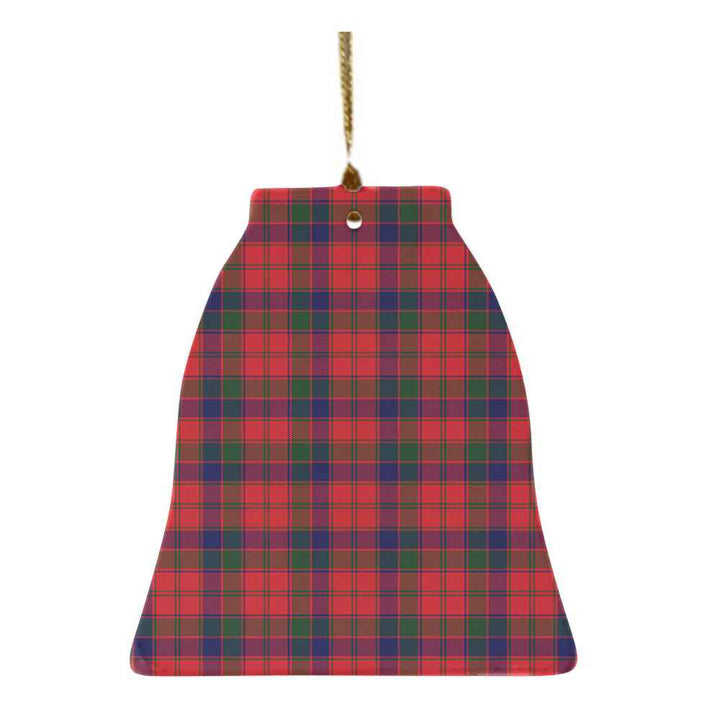 Scottish Robertson Modern Clan Tartan Ceramic Ornament Bell Shape Tartan Plaid