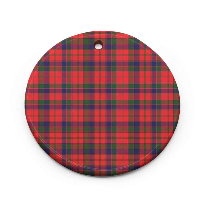 Scottish Robertson Modern Clan Tartan Ceramic Ornament Circle Shape Tartan Plaid