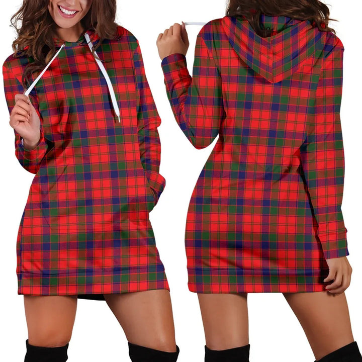 Scottish Robertson Modern Clan Tartan Hoodie Dress