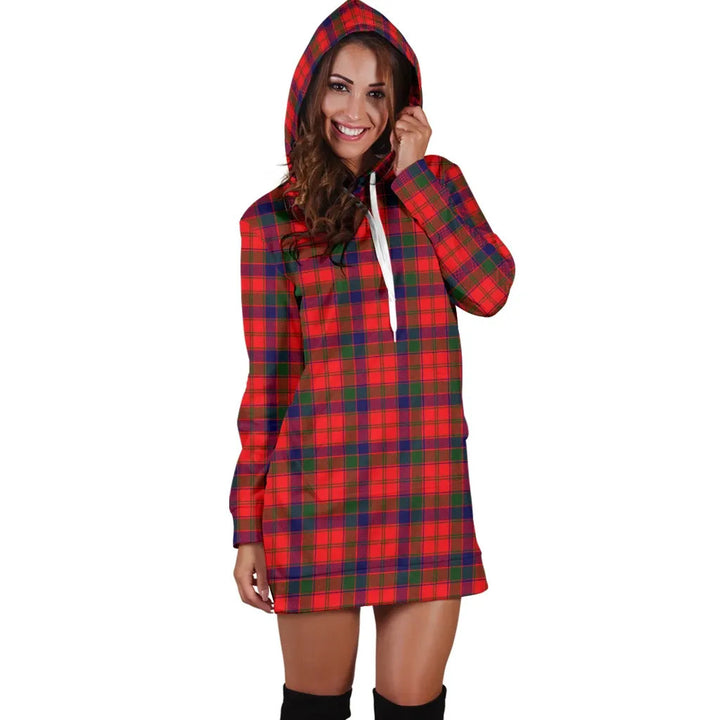 Scottish Robertson Modern Clan Tartan Hoodie Dress