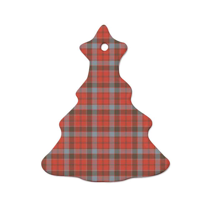 Scottish Robertson Weathered Clan Tartan Ceramic Ornament  Tree Shape Tartan Plaid