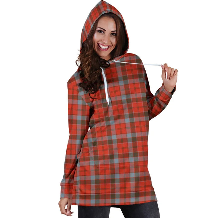 Scottish Robertson Weathered Clan Tartan Hoodie Dress