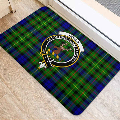 Scottish Rollo Clan Crest Tartan Door Mat Tartan Plaid 2