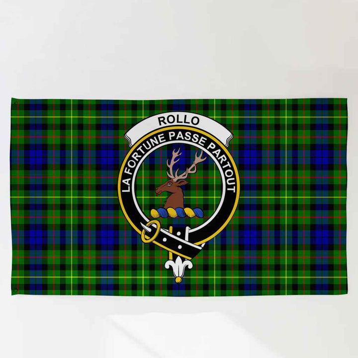 Scottish Rollo Clan Crest Tartan Flag Parade Tartan Plaid 3