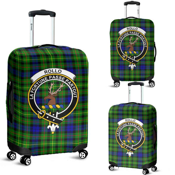 Scottish Rollo Clan Crest Tartan Luggage Cover Tartan Plaid 1