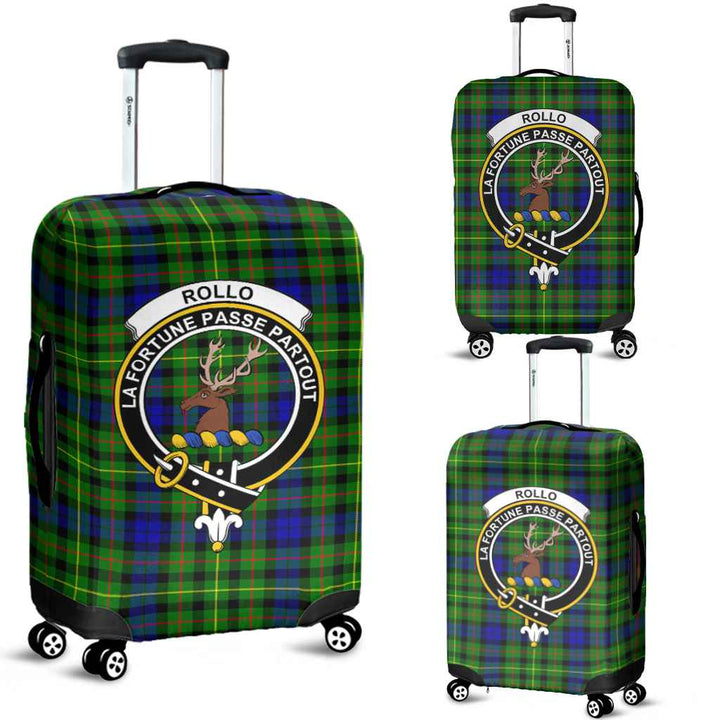 Scottish Rollo Clan Crest Tartan Luggage Cover Tartan Plaid 1