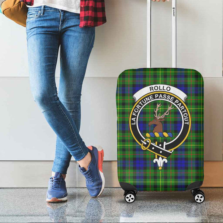 Scottish Rollo Clan Crest Tartan Luggage Cover Tartan Plaid 2