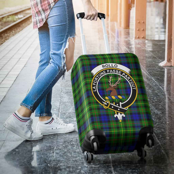 Scottish Rollo Clan Crest Tartan Luggage Cover Tartan Plaid 3