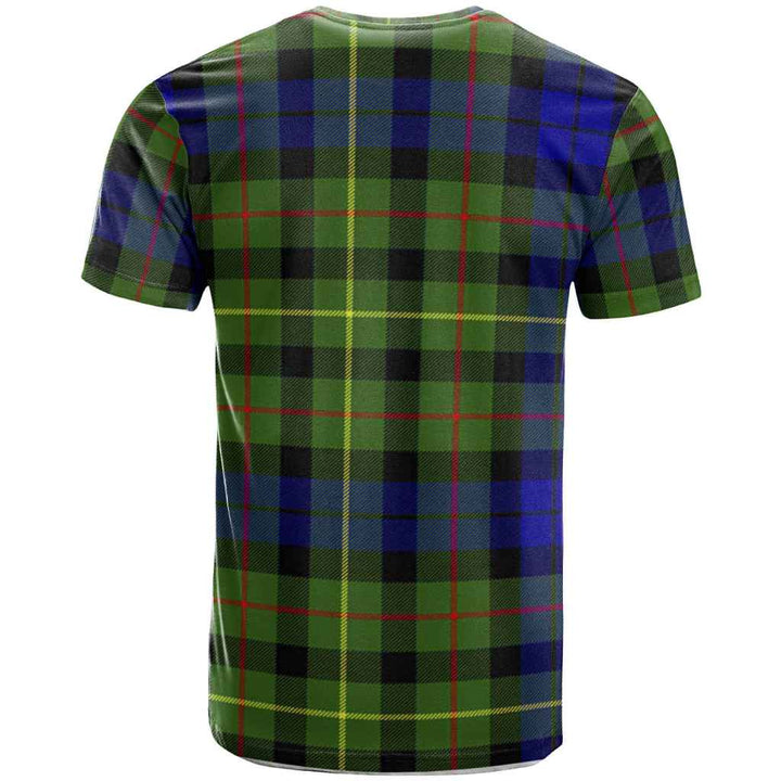 Scottish Rollo Clan Crest Tartan T-Shirt Back Side Tartan Plaid
