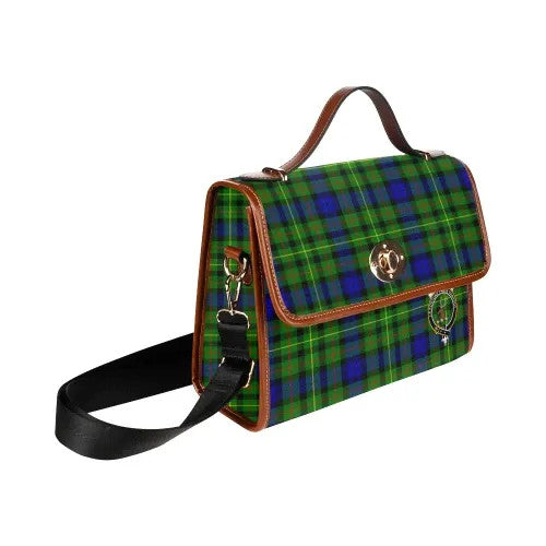 Scottish Rollo Clan Crest Tartan Waterproof Canvas Bag Tartan Plaid 3